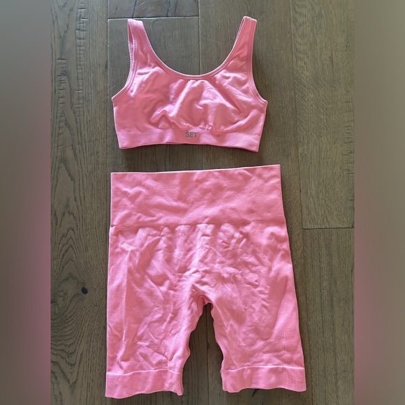 SET Active Pants - SET ACTIVE bubblegum pink set